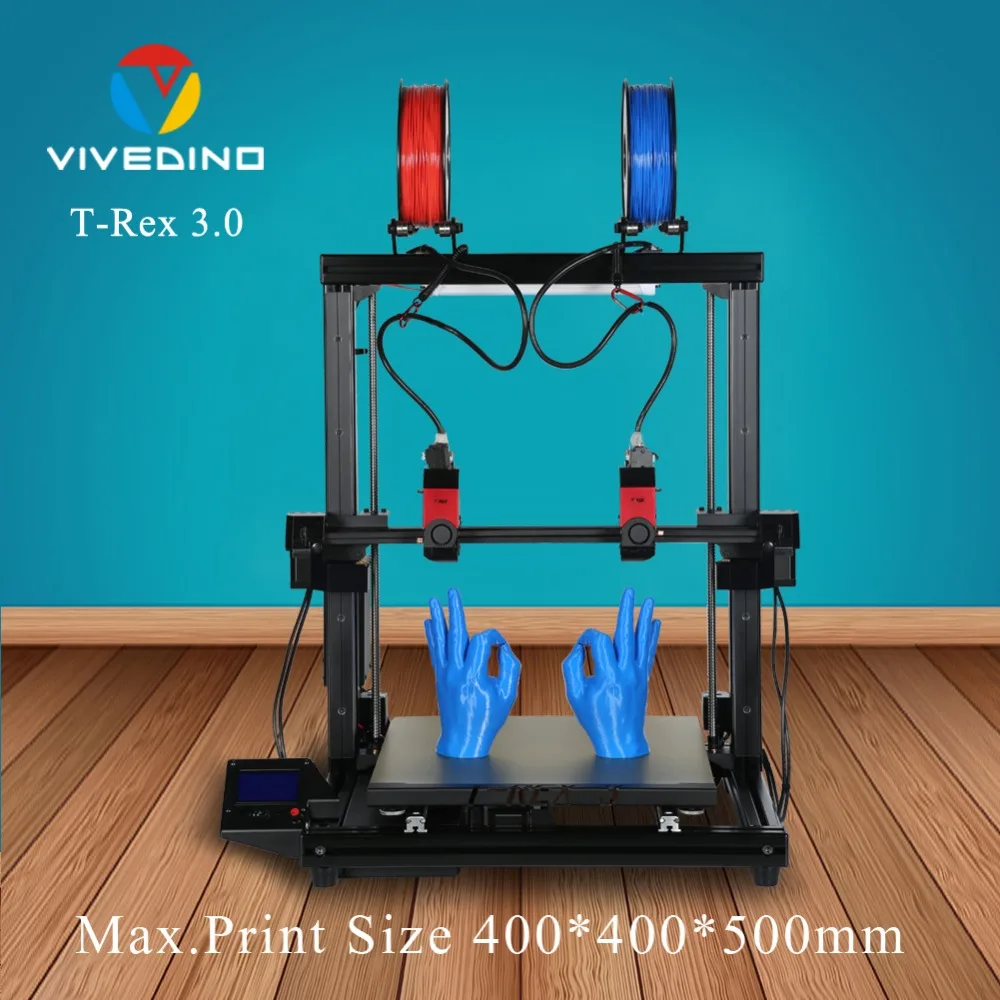 VIVEDINO double extruders device 3d printer with laserin 3D Printers