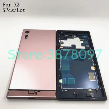 

5Pcs/Lot For Sony Xperia XZ F8332 F8331 Housing Battery Cover Door Rear Cover Chassis Frame Back Cover Case Housing With Logo