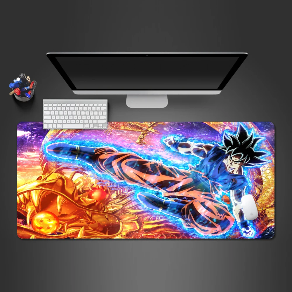 Коврик для мыши Dragon Ball, супер классный игровой коврик Wukong King Dragon, компьютерная клавиатура, настольные коврики, анимационная игра, компьютерный коврик для мыши
