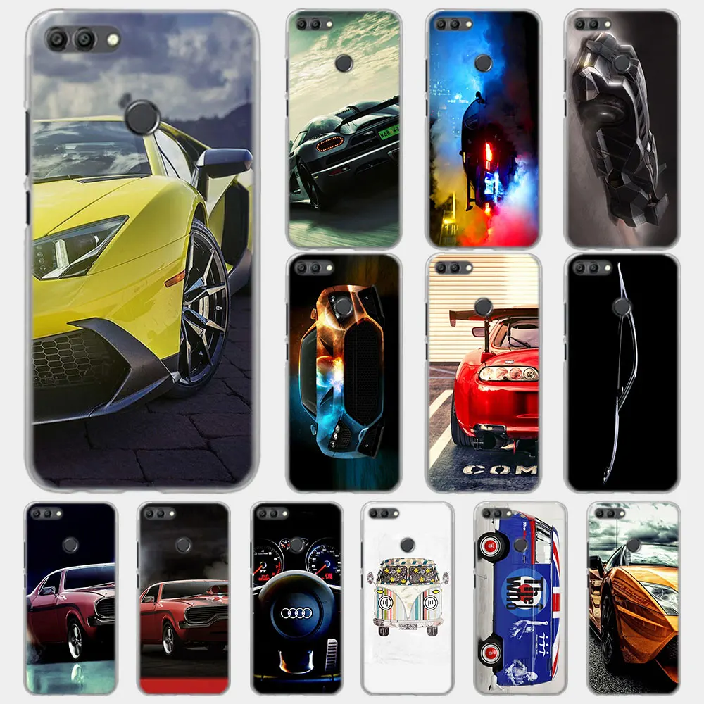 

Cool Super car Phone Cases for Huawei Honor Y3 Y5 Y6 Y7 Y9 2018 Y5 Y6 Prime 2018 Y6 Pro hard PC case cover