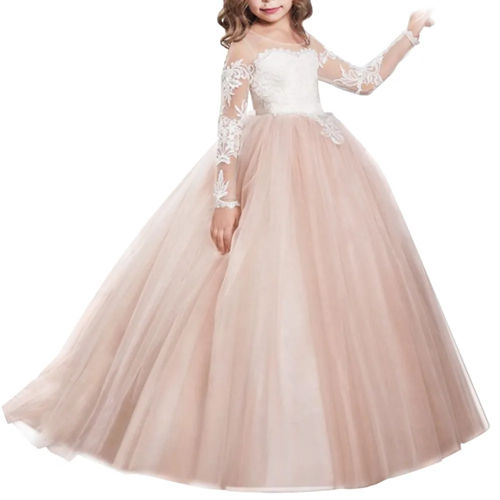 Высококачественное платье для маленьких девочек на заказ; Вечерние платья подружки невесты для девочек; платье принцессы на выпускной торжественное платье; длинные платья; От 2 до 13 лет