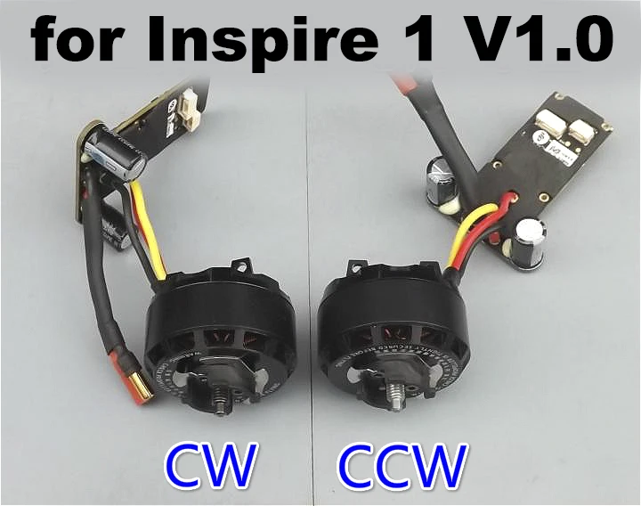 

Original DJI Inspire1 V1.0 Drone Replacement Motor ESC Part 5 CCW CW 3510 Engine Speed Controller with Propeller Base Mount