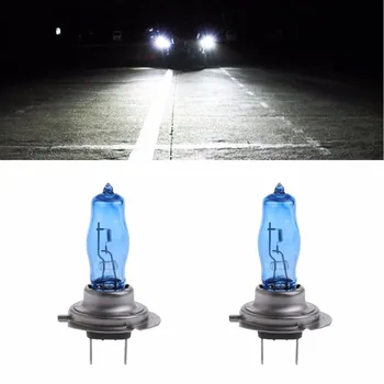 

1 Pair H7 55W 12V HOD Xenon White 6000k Halogen Car Head Light Globe Bulb Lamp