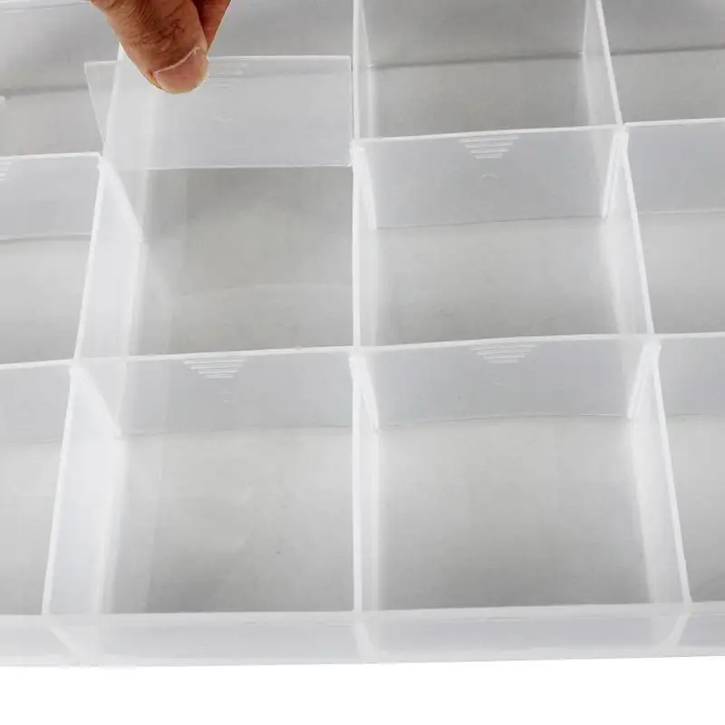 С несколькими отделениями прозрачный ящик для хранения практичные пластиковые ювелирные изделия ящик для инструментов бусины таблетки чехол для винта аппаратные средства инструмент Органайзер