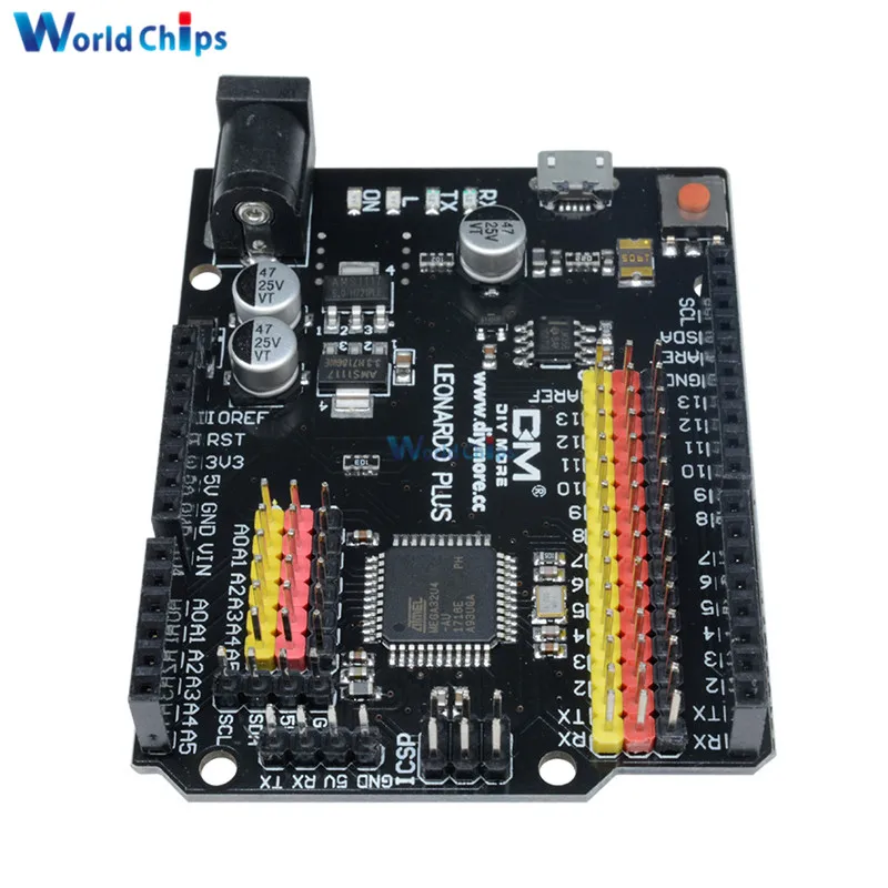 Для Leonardo R3 Plus плата CH340 CH340G ATmega32U4 ATmega32U4-AU плата микроконтроллера модуль для Arduino совместимый с кабелем