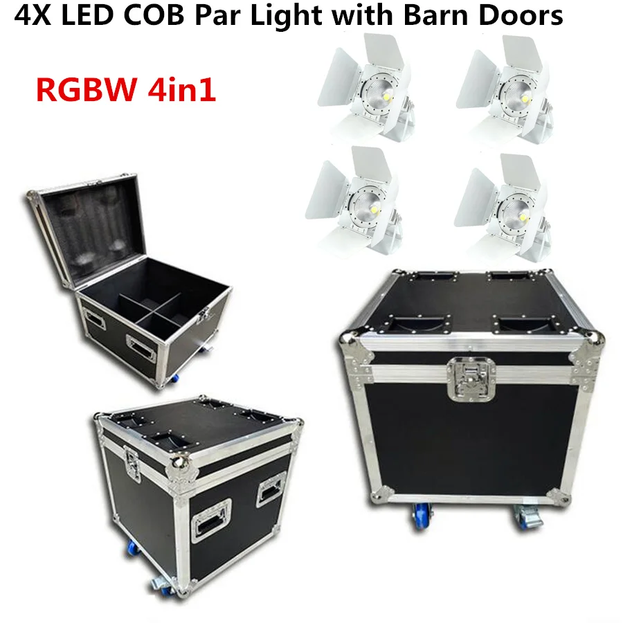 4X200 Вт led par COB f светильник чехол dmx кабель RGBWA UV 4в1/RGB 3в1/теплый белый холодный белый Светодиодный точечный светильник световая установка диджея dmx контроллер - Цвет: RGBW 4in1