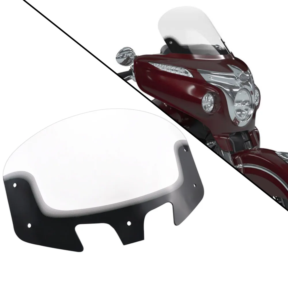 

Windshield Wind Deflector Windscreen Gradient Clear For Indian Chieftain Roadmaster 2014-2019