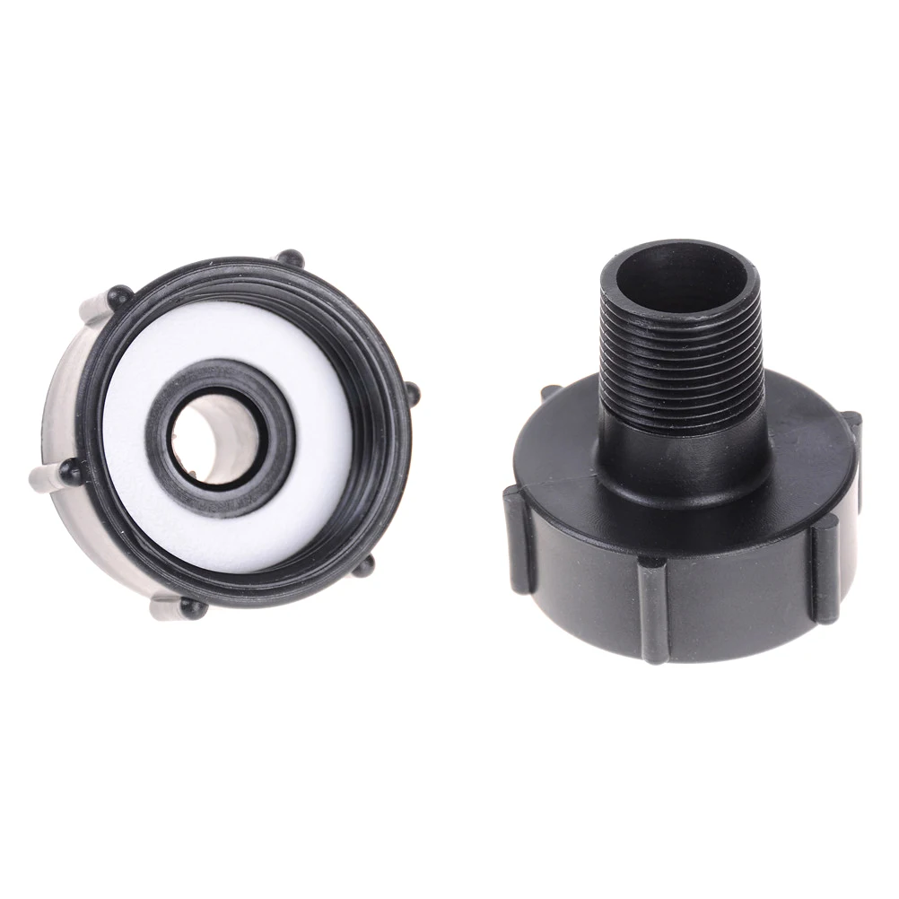 Gallon IBC Tote Tank Drain Adapter Coarse Thread 2 To 3//4 Garden Hose