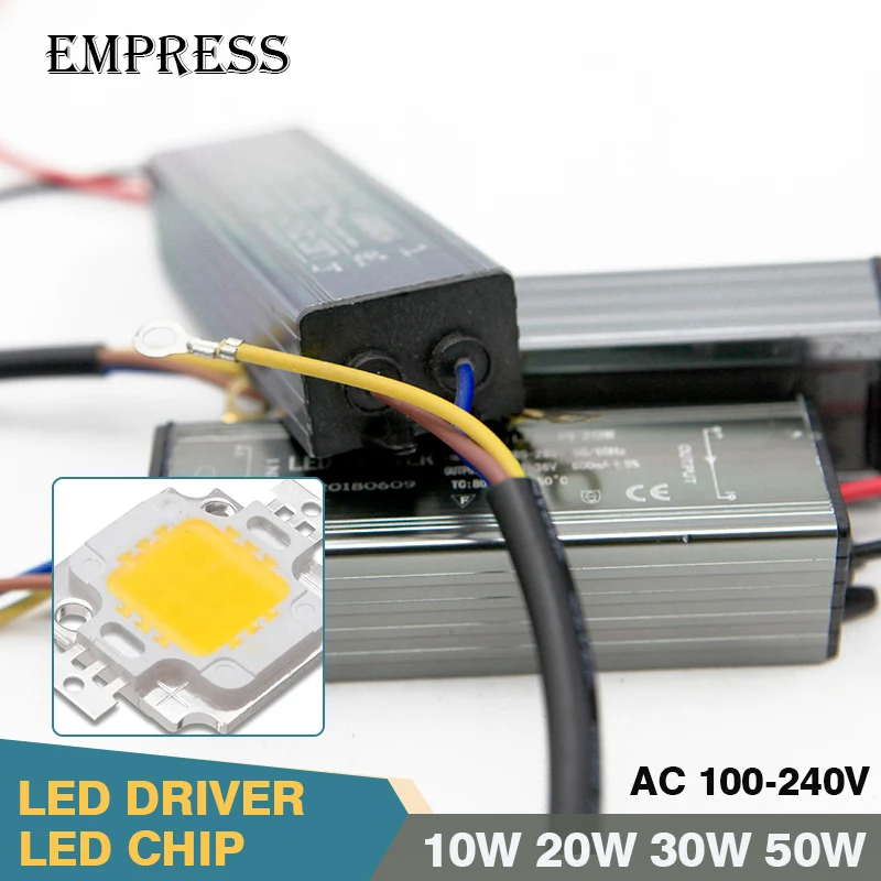 

LED Driver 10W 20W 30W 50W IP65 Power Supply Lighting Adapter Transformer DC28-39V LED COB Chip Bulbs Alimentation DIY Spotlight