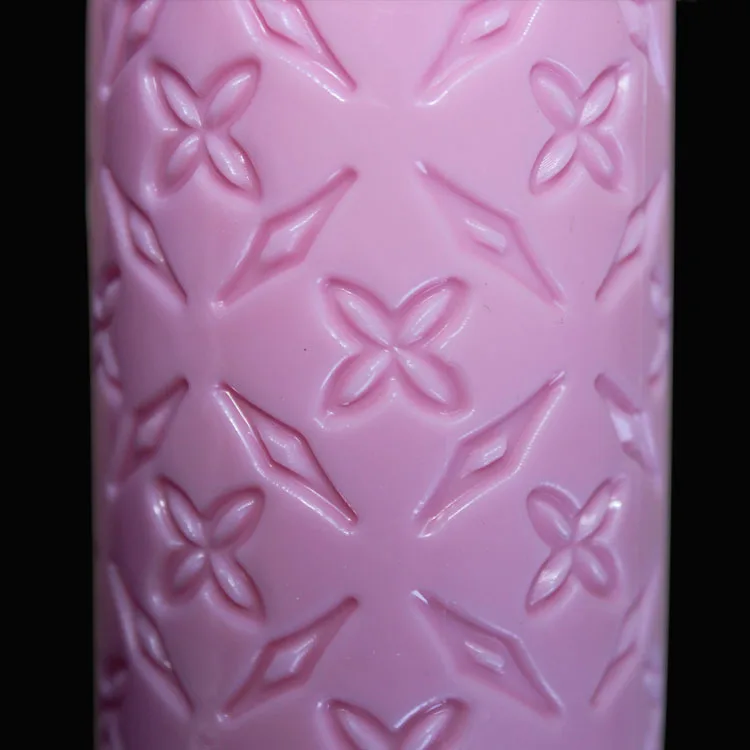 12 дизайн красочные пластиковые тисненые текстурированные узорчатые помадные Скалки для украшения торта инструменты для выпечки
