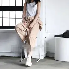 Корейская версия hipster мужские комбинезоны в стиле хип-хоп костюмы с короткими рукавами брючные костюмы S-6XL! Высокого качества Мужская одежда в большие размеры