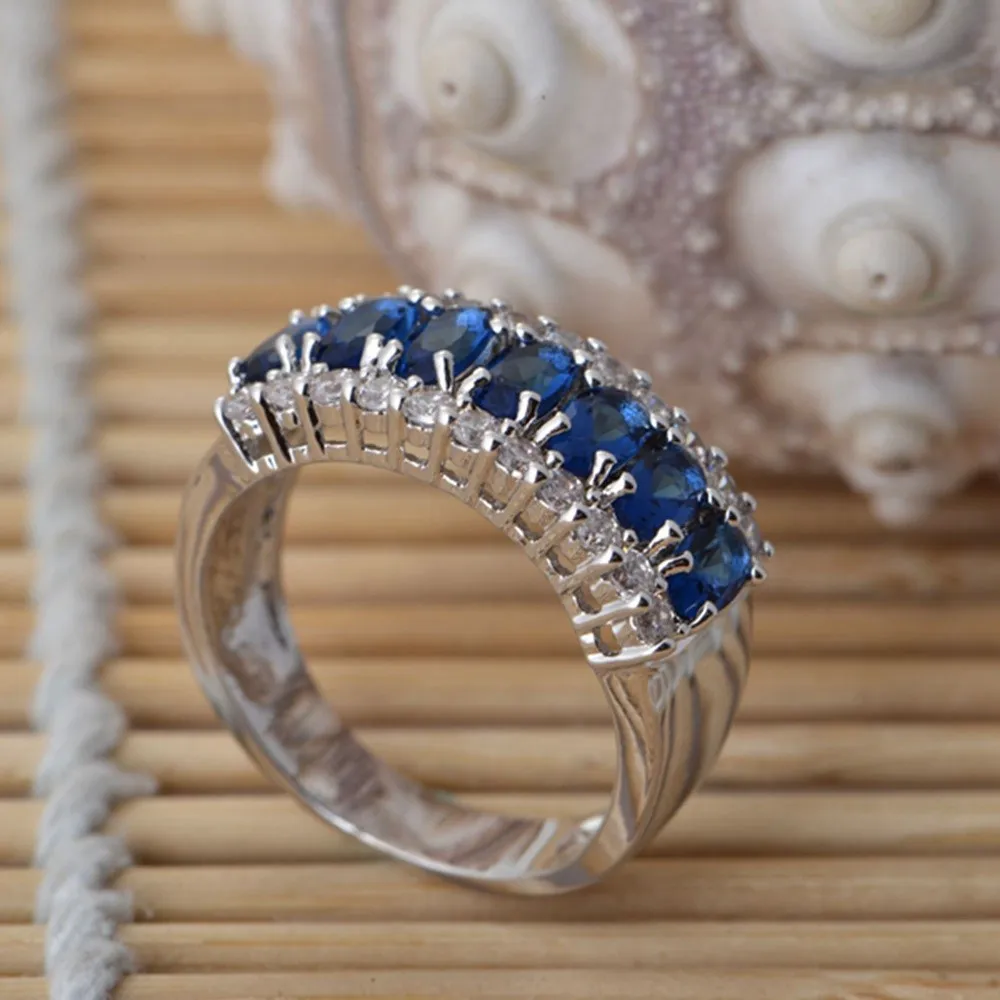 Новая пара 925 кольцо ваширия модное милое покрытое ювелирное изделие 925 романтическая императорская корона CZ хорошее свадебное кольцо J501