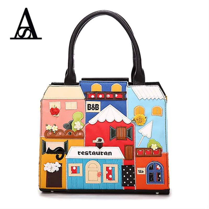 Aitesen Women Handbags Italy Luxury Brand Braccialini Casual Aitesen Women Handbags Italy Luxury Brand Braccialini Casual Messenger Bag Cartoon Tote Bags Las Crossbody Bolsas Sac A Main In Top Handle From