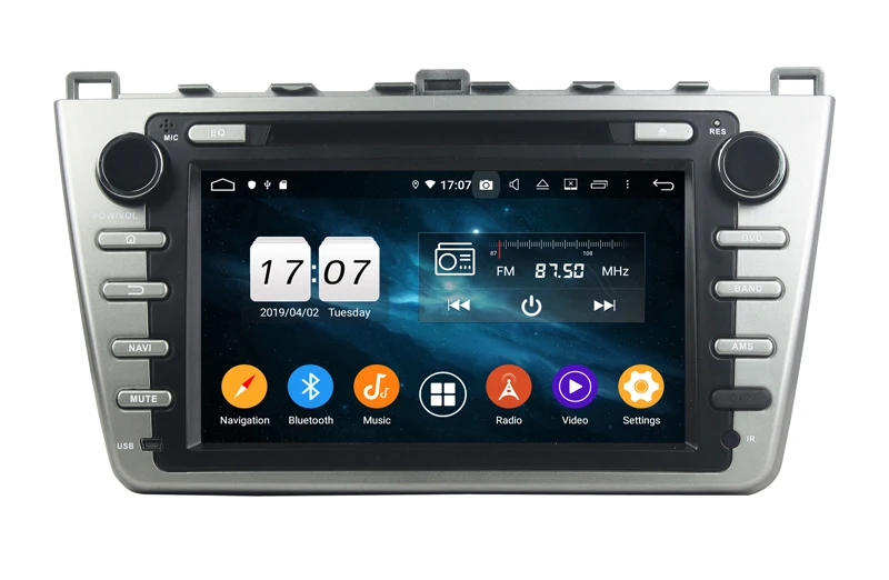 Sale Android 9.0 car dvd player for mazda6 ruiyi ultra 2008-2012 with gps navigation radio USB DVD built in wifi mirror link 4G+32G 5