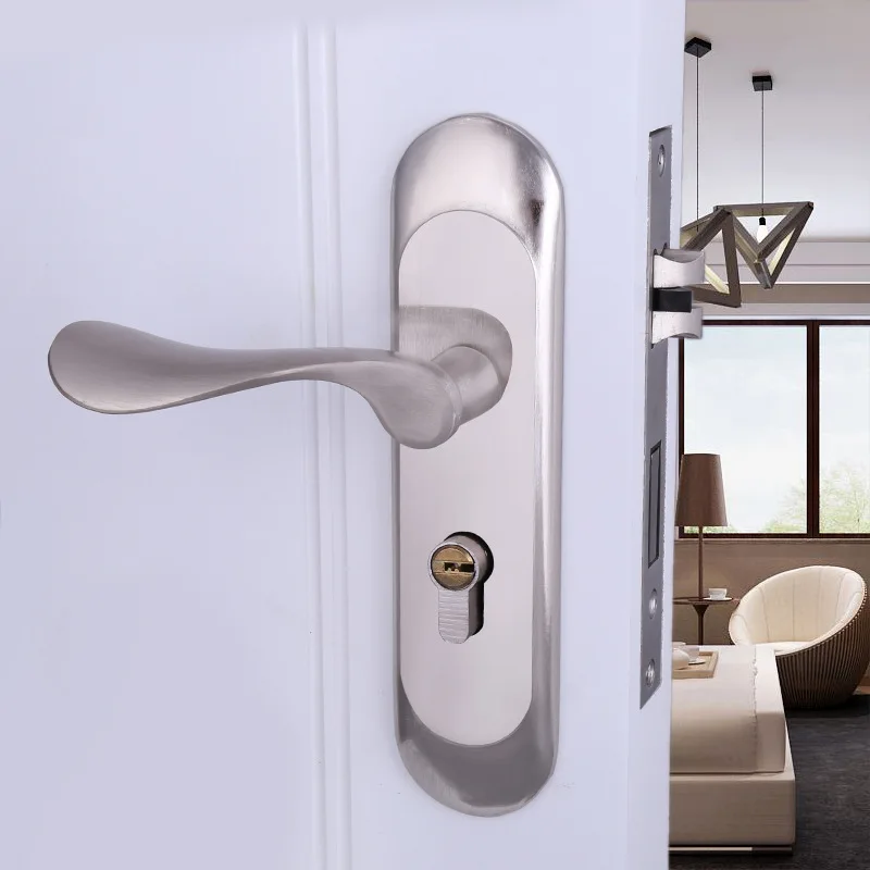 

2018 Rushed Fechadura Digital Padlock Direct Sales Bedroom Lock, Hand Solid Wood Interior Door Lock Door, Aluminum Alloy 801-12