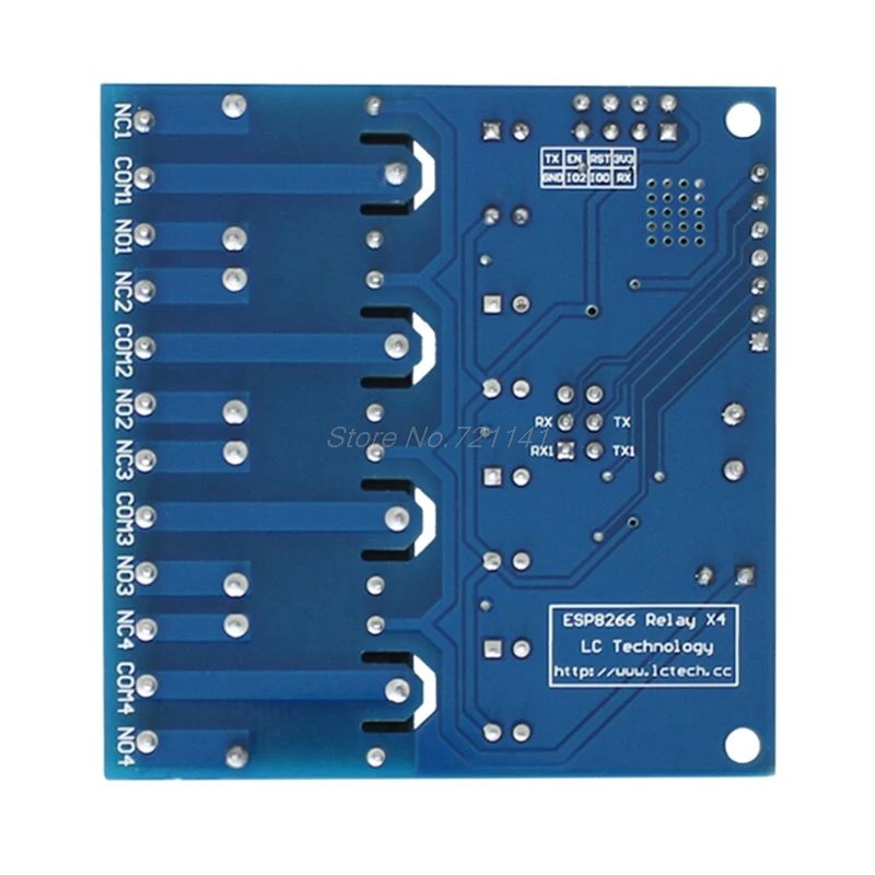 4 Канальный Релейный модуль постоянного тока 12 В ESP8266 и Wi Fi для умного дома
