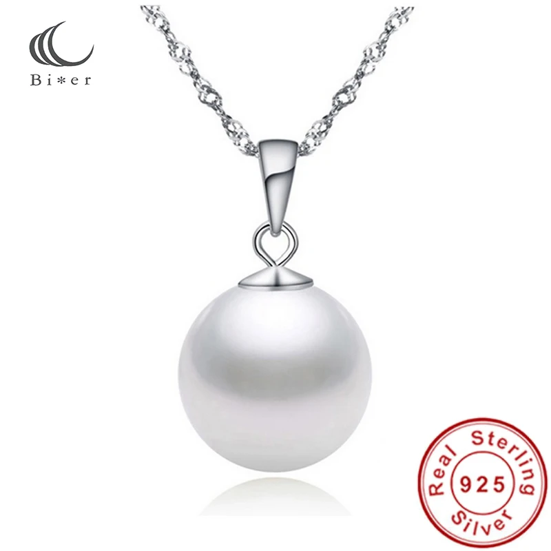 Silver Color Necklace White Pink Pearl Clavicular Water Wave Chain Pendant Necklaces | Украшения и аксессуары