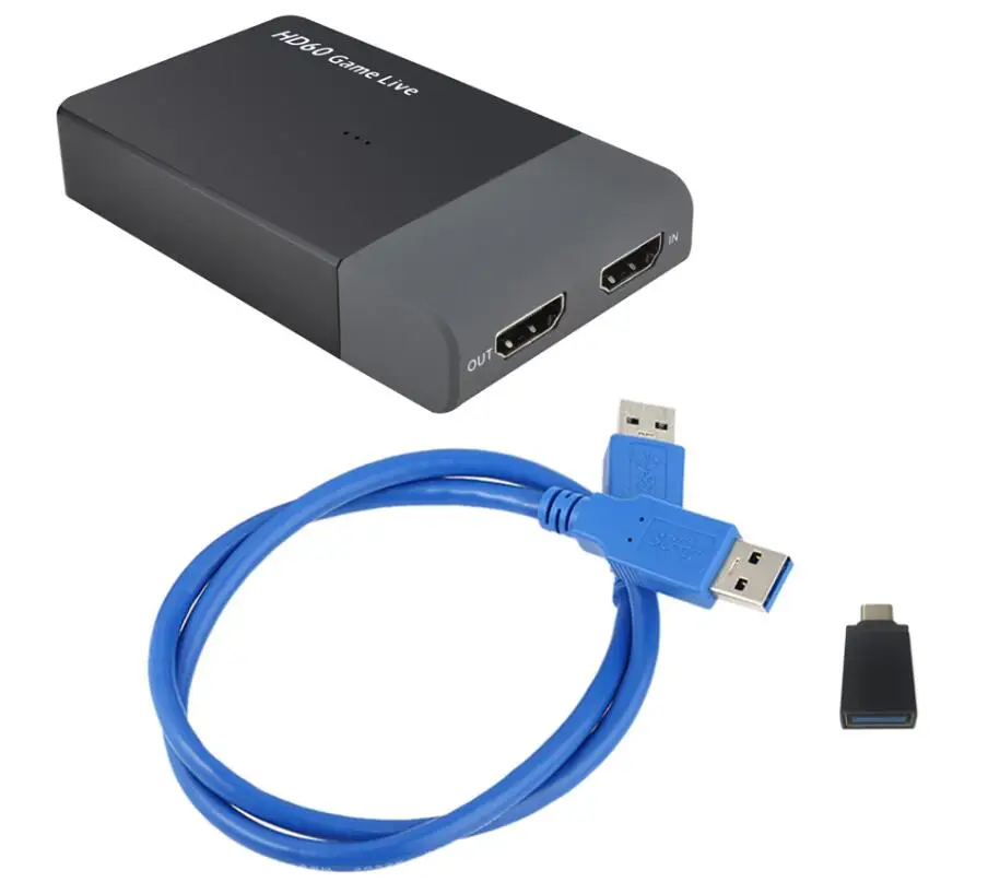 USB 3,0 1080 P 60fps HDMI игра Карта видеозахвата Регистраторы потоковая трансляция в прямом эфире с поддержкой 4 K для окна Mac Linux OS X Wii U PS4