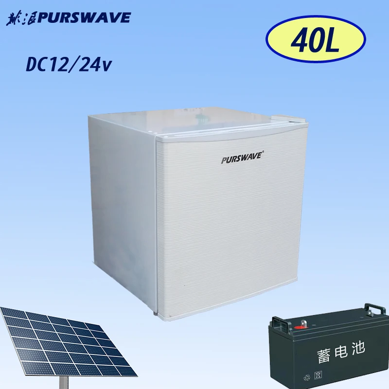 

PURSWAVE BD-40 40LDC12V24V Upright freezer freezing fridge battery refrigerator for Recreational Vehicle solar freezer