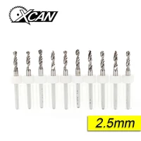 Бесплатная доставка 10 шт. 2,5 мм импорт карбида печатной платы сверла, печать платы мини ЧПУ сверлильный Набор бит, Деревообрабатывающие инструменты - изображение