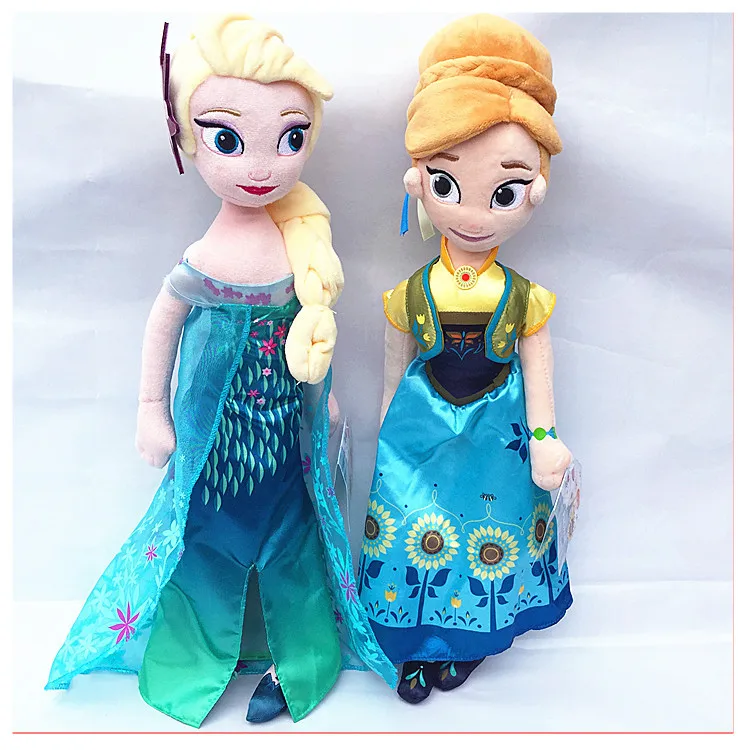 Disney Toys 40 50cm Frozen 2 Anna And Elsa Dolls For Girls Princess Plush Soft Doll Kids Toys For Baby Children juguetes