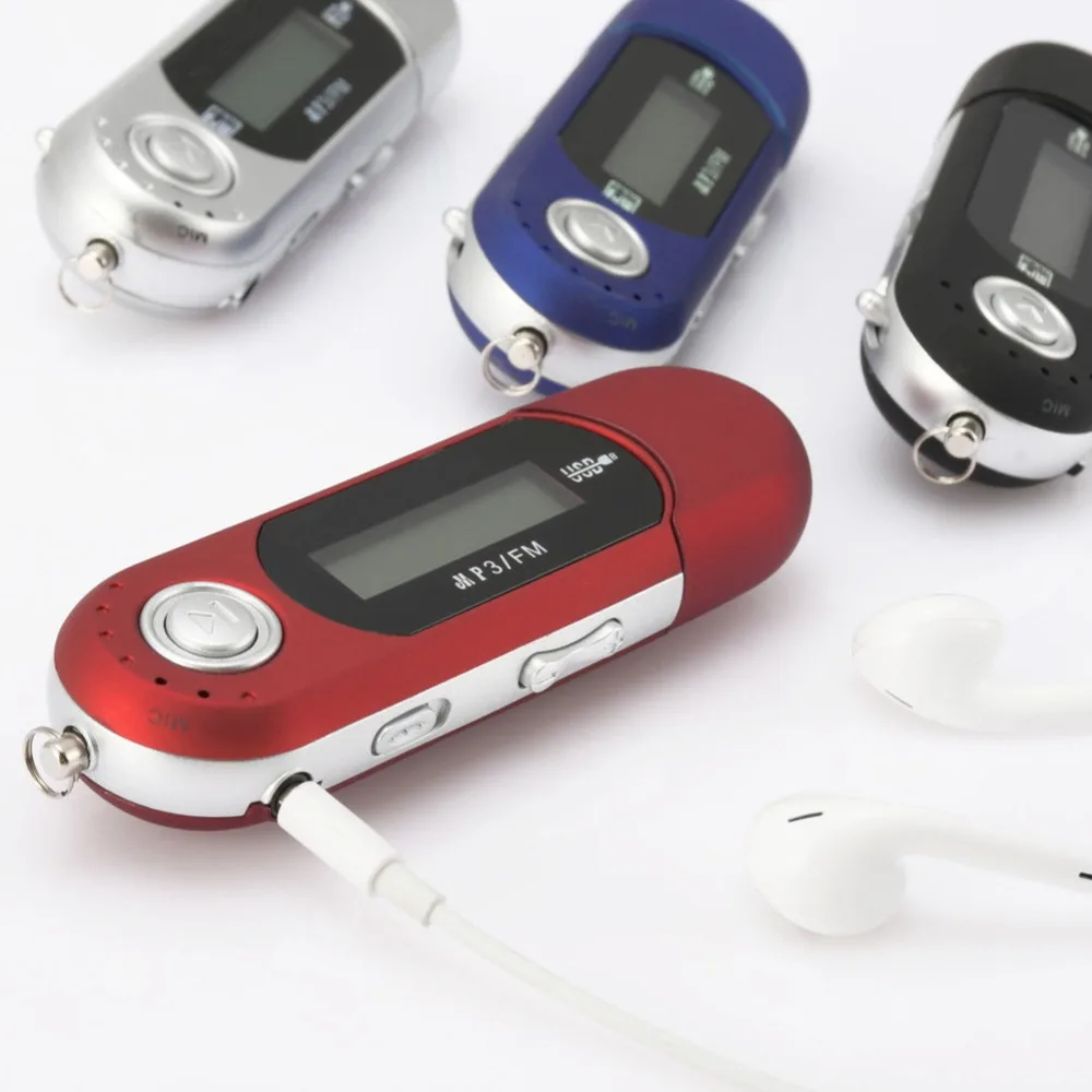 Buyincoins Портативный музыка MP3 плеер USB цифровой ЖК дисплей Экран Поддержка 32 ГБ флэш