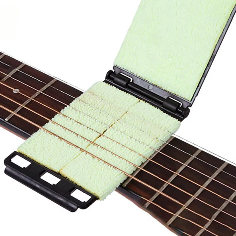 2018 Guitar Strings Cleaner Guitar Bass Cleaning Tool Strings Scrubber