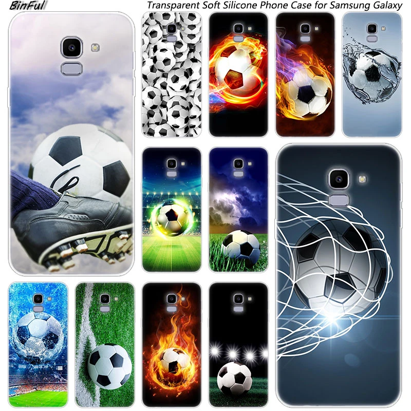 ソフトシリコンシェル サッカーボール Samsung Galaxy J8 J6 J4 18 J2 Core J5 J6 J7 Prime J3 16 17 Eu J4plus用ケース Phone Case Covers Aliexpress