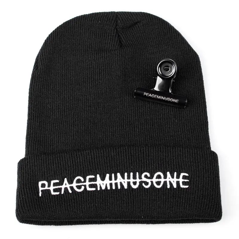 KPOP BIGBANG GD gdragon PEACEMINUSONE knitted hat embroidery style fashion Unisex hat for Adult  Fashion New (4)