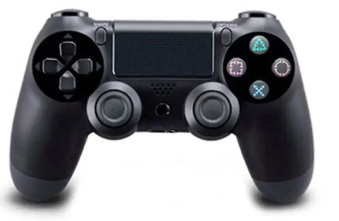 JIE LI проводной контроллер PS4 Bluetooth геймпад для sony playstation Dualshock 4 Вибрационный джойстик без аккумулятора без разъема для наушников - Цвет: Черный