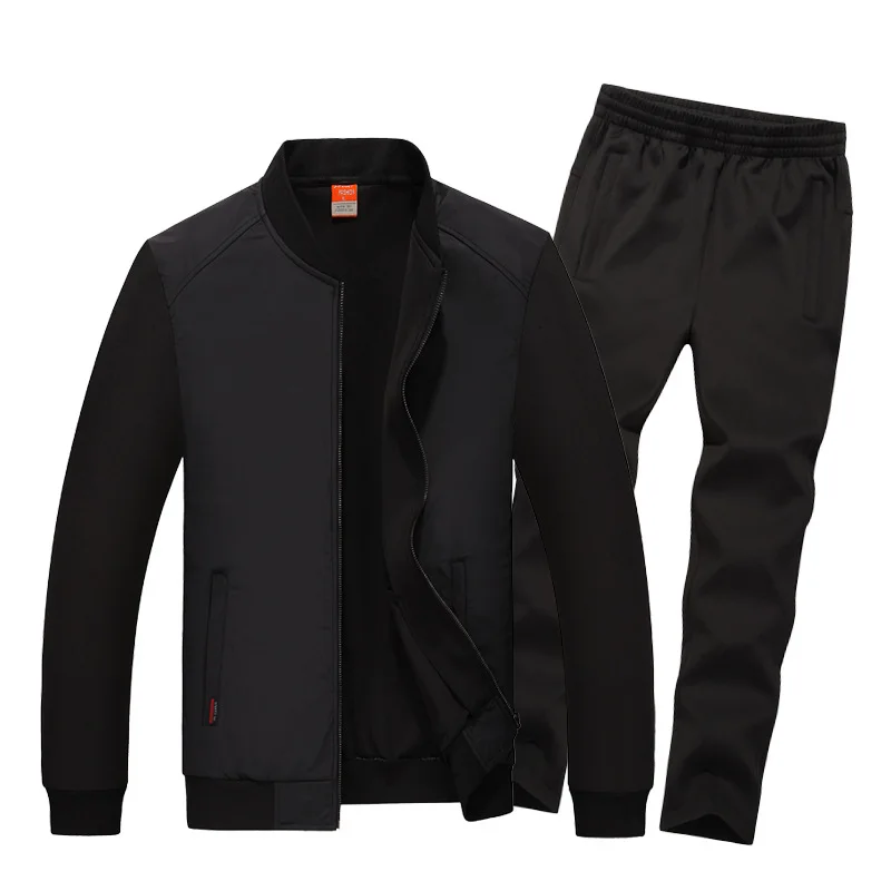 

High Quality 2018 New Casual Mens Tracksuit Man Fashion Sports Suit Men's Suit Set Jacket+pants Men Sweatsuit Big Size 8XL