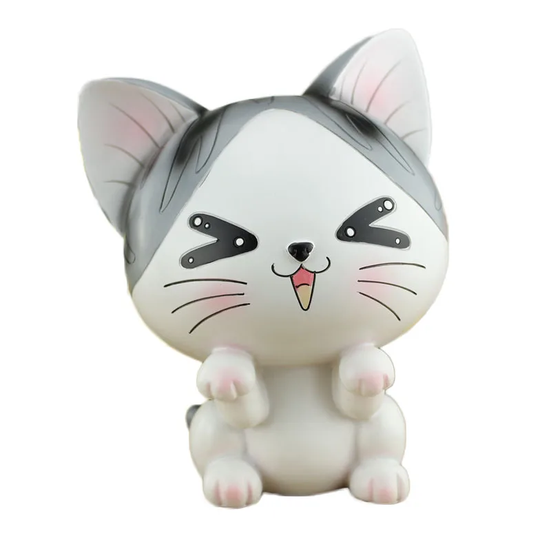 

Cat Ornaments Piggy Bank Ornament Resin Crafts Figurines Piggy Bank Cat Miniature Home Decoration Accessories Gift Cat Animals