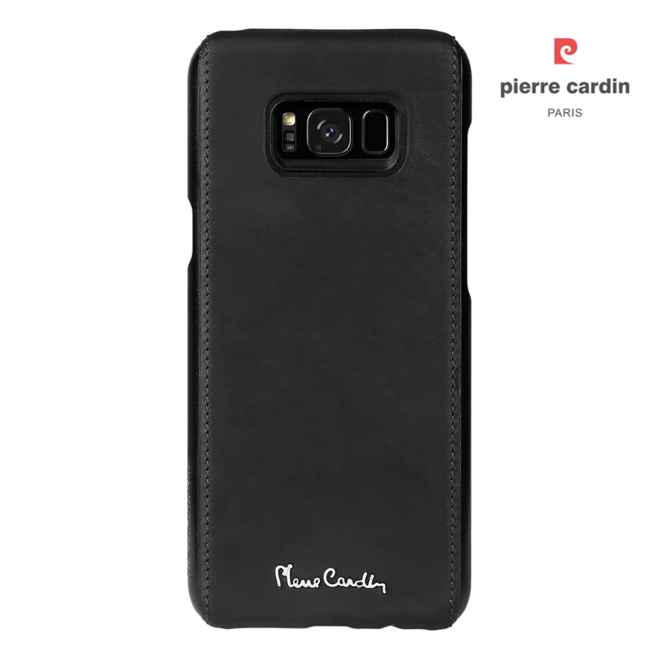 Чехол Pierre Cardin из натуральной кожи для samsung Galaxy S8/S8 Plus, роскошный тонкий жесткий чехол с металлическим логотипом для samsung S8, сумка