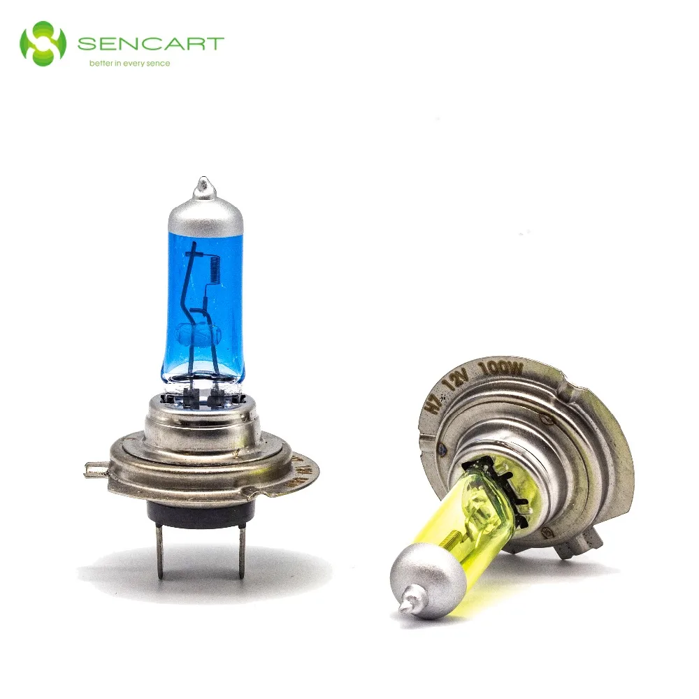 

2PCS H7 PX26D 100W White Yellow 3000K 6000K Halogen Headlight Bulbs Fog lights Running lamps DC 12V