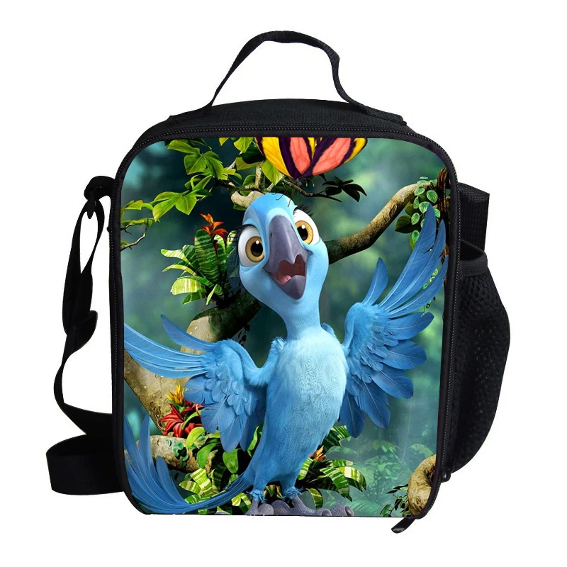 Cute Small Kids Lunch Bag For School Children RIO Blu and Jewel Scarlet