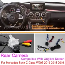 Для Mercedes-Benz C-класса W205 2014 2015 2016/RCA & оригинальный Экран Совместимость/Автомобильная Камера Заднего вида/Резервное Копирование Обратный камера