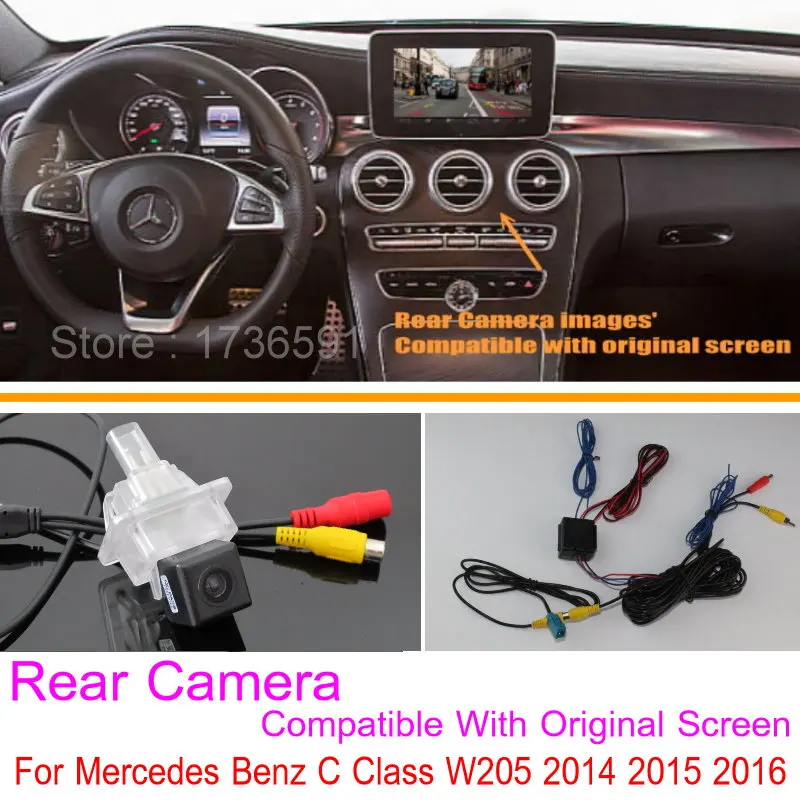 Lyudмила для Mercedes Benz C Class W205 2014 2015 2016 / RCA и оригинальный экран