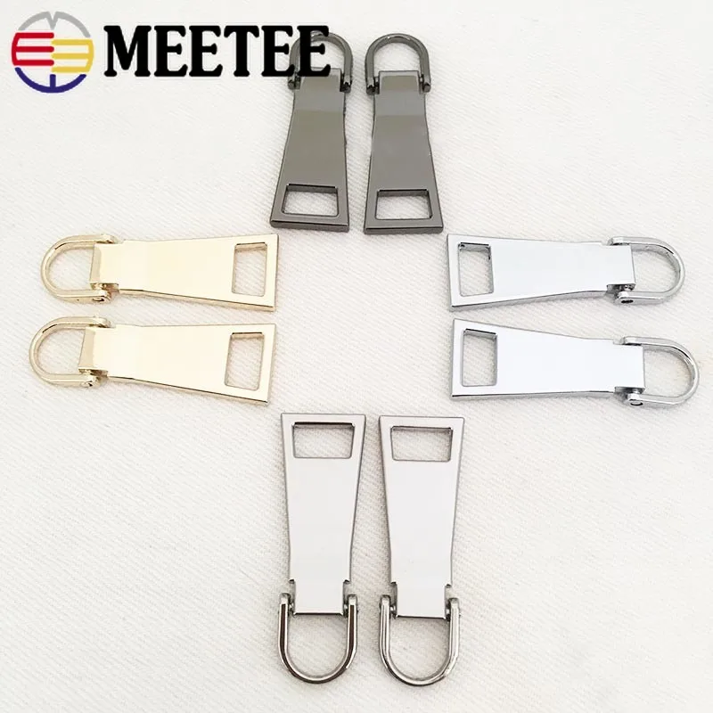 

5Pcs Detachable Metal Zipper Pullers for 8# 10# 15# Zipper Sliders Head Zip Repair Kits Zipper Pulls Tab DIY Sewing Craft ZT109