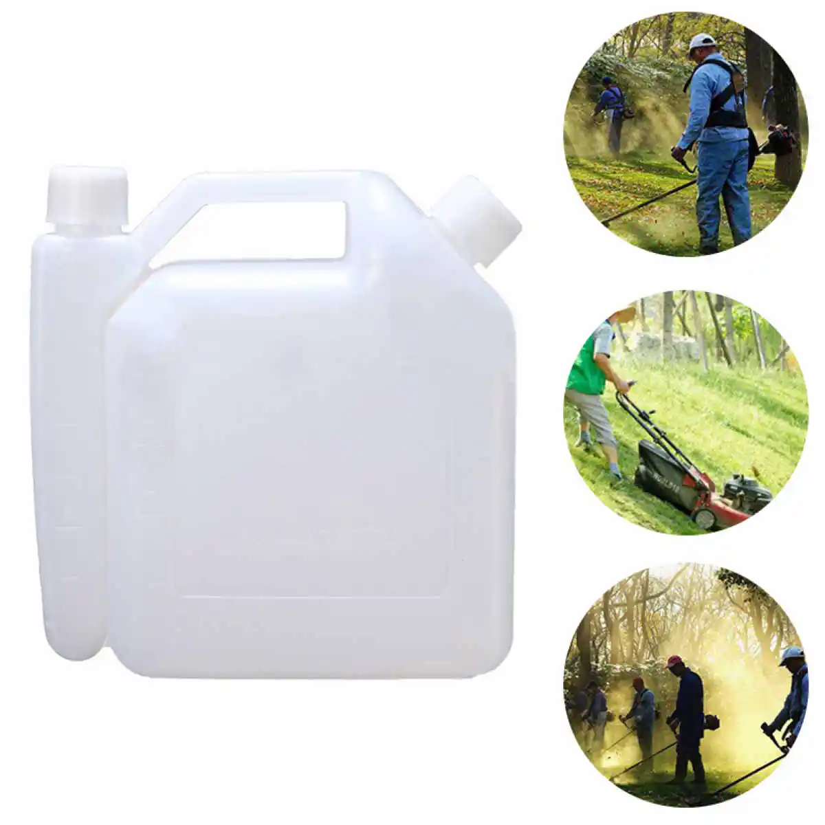 New DWZ 1L Oil Petrol Fuel Mixing Bottle Tank Container Storage For Stroke Chainsaw