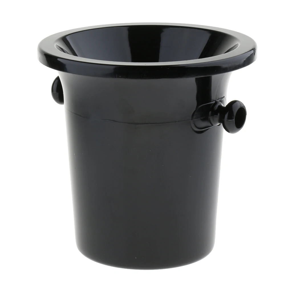 3-Liter Black Wine Chiller Plastic Champagne Cooler Bucket with Handles and Lid