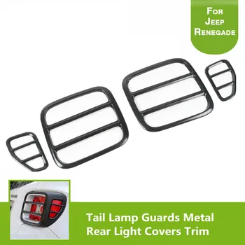 

Black Taillight Guards Metal Rear Light Covers for Jeep Renegade 2015 2016