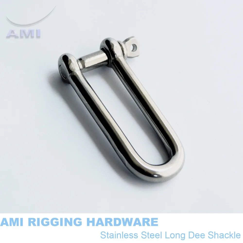 

8mm Long D shackle stainless steel 316 Dee shackle AISI 316 marine hardware boat hardware rigging hardware