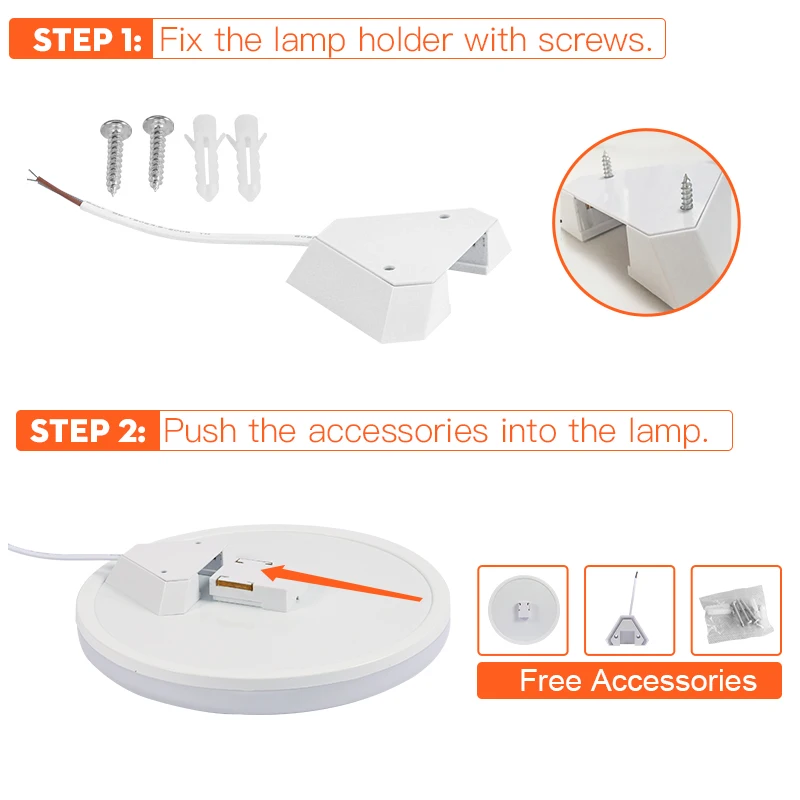  LED Ceiling Lights Ultra Thin Modern Ceiling Lamps for Living Room Bathroom Bedroom Kitchen Surface - 33052225732