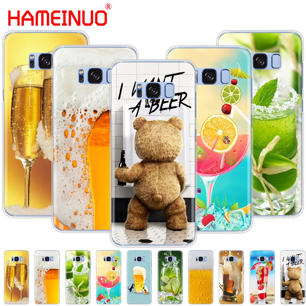 

HAMEINUO Beer A Glass of Beer Summer Cocktai Food cell phone case cover for Samsung Galaxy S9 S7 edge PLUS S8 S6 S5 S4 S3 MINI