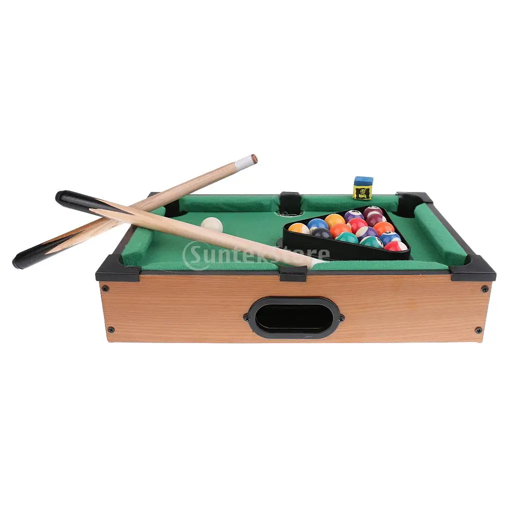 Mini Tabletop Pool Table Desktop Billiards Sets Children's Play Sports Balls Sports Toys Xmas Gift Family Fun Entertainment
