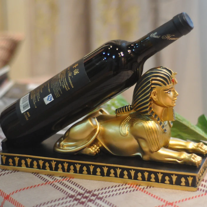 Sphinx wine frame vintage rack ornaments jewelry gift Home Furnishing resin | Дом и сад