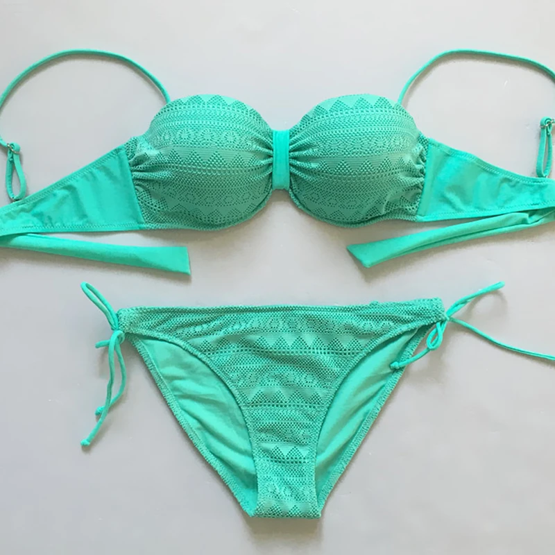 

3 Pieces Skirt Top Bottom Swim Suit Sexy Solid Push Up Bathing Suit Women Mesh Bikini Set Summer Beach Leisure Swimwear