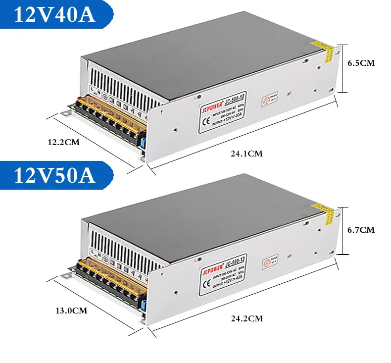 Светодиодный Питание AC 100-265V DC/DC 12V светодиодный Мощность адаптер 1A 2A 3A 5A 8.5A 10A 15A 20A 30A 40A освещение Трансформатор для Светодиодные ленты