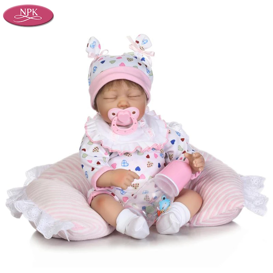 NPK Soft Silicone Reborn Baby Doll Realistic Girl Babies Dolls 16 inch 40CM Lifelike Princess Girls Boys Kids Toys Children Gift (13)