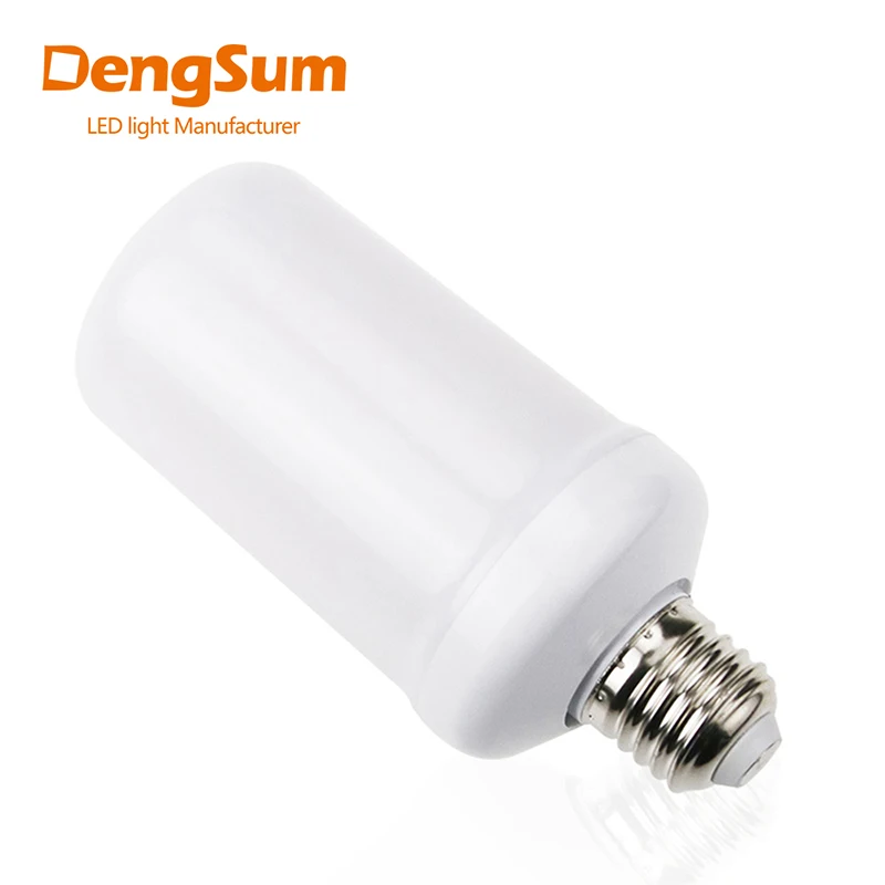 

[DENGSUM]99 LEDs E27 Flame Lamps 9W 85-265V 4 Modes Ampoule LED Flame Effect Light Bulb Flickering Emulation Fire Light Yellow
